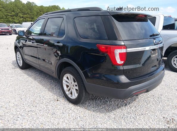 1FM5K8B85HGE25679 2017 FORD EXPLORER Black Rear left