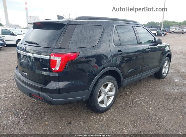 1FM5K8B85JGA59535 2018 FORD EXPLORER Black უკანა მარჯვენა