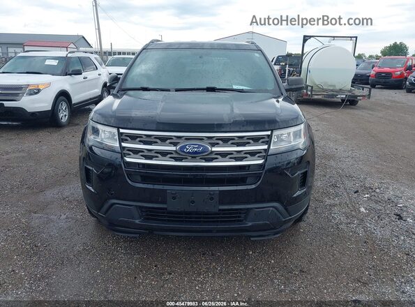 1FM5K8B85JGA59535 2018 FORD EXPLORER Black ხელსაწყოთა პანელის ხედი