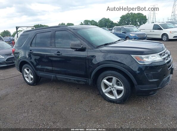 1FM5K8B85JGA59535 2018 FORD EXPLORER Black უკანა სალონის ხედი