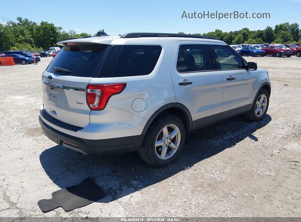 1FM5K8B85JGC45253 2018 FORD EXPLORER Silver უკანა მარჯვენა