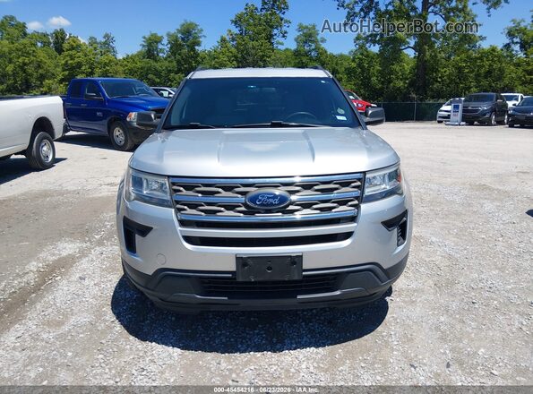 1FM5K8B85JGC45253 2018 FORD EXPLORER Silver ხელსაწყოთა პანელის ხედი