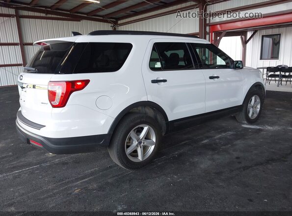 1FM5K8B85JGC45429 2018 FORD EXPLORER White Հետևի աջ