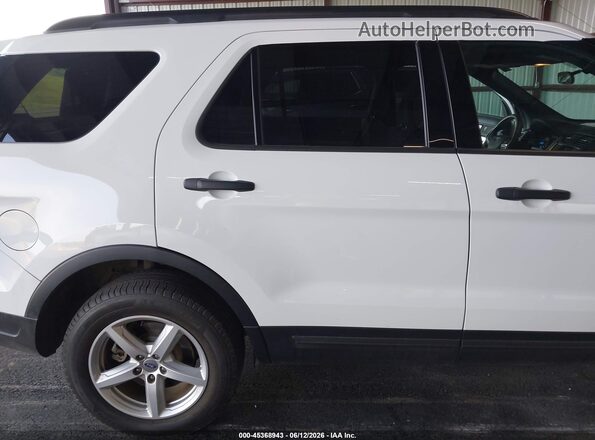 1FM5K8B85JGC45429 2018 FORD EXPLORER White Սարքավորումների վահանակի տեսք