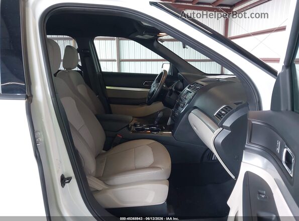 1FM5K8B85JGC45429 2018 FORD EXPLORER White Սալոնի դիմացի տեսք