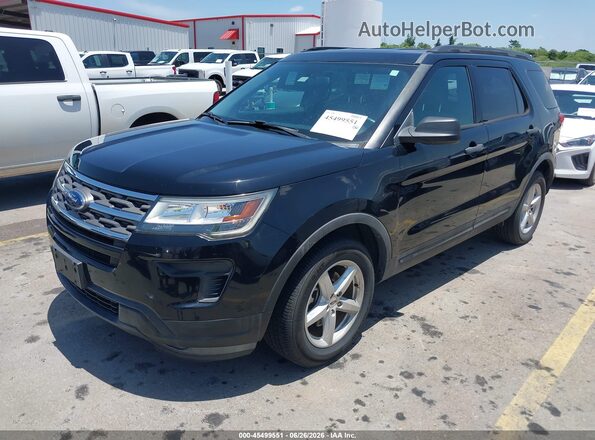 1FM5K8B85JGC45558 2018 FORD EXPLORER Черный Передняя левая четверть