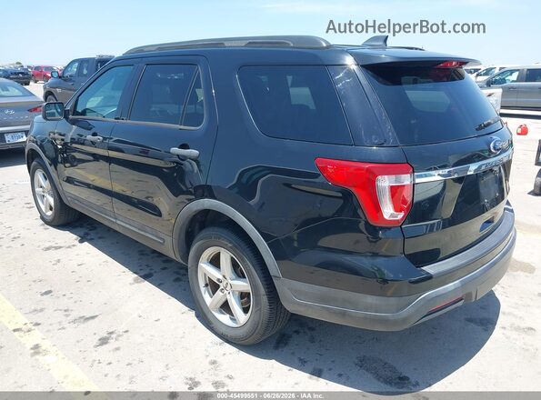 1FM5K8B85JGC45558 2018 FORD EXPLORER Черный Задняя левая четверть