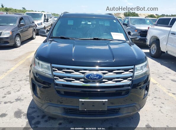 1FM5K8B85JGC45558 2018 FORD EXPLORER Черный Вид спереди