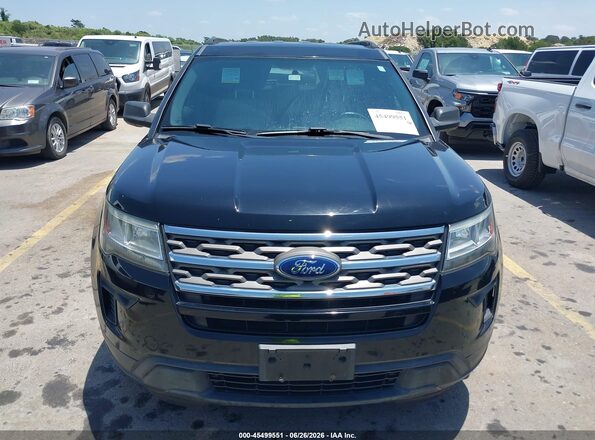 1FM5K8B85JGC45558 2018 FORD EXPLORER Черный Вид задней части салона