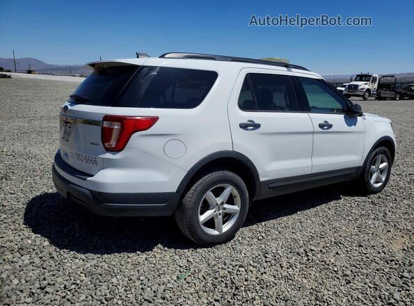 1FM5K8B86JGC44676 2018 FORD EXPLORER White Tył prawy