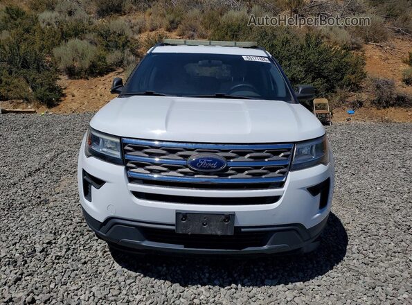 1FM5K8B86JGC44676 2018 FORD EXPLORER White Widok z przodu