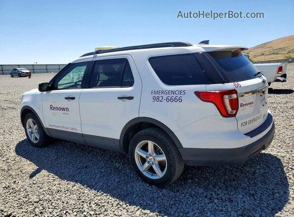 1FM5K8B86JGC44676 2018 FORD EXPLORER White Tył lewy