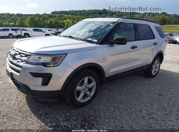 1FM5K8B86JGC45374 2018 FORD EXPLORER Silver Front left