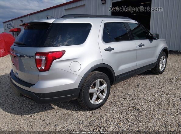 1FM5K8B86JGC45374 2018 FORD EXPLORER Silver Rear right