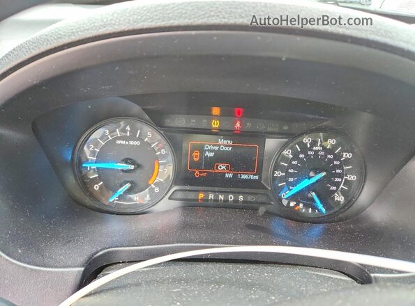 1FM5K8B87HGE00587 2017 FORD EXPLORER White Սարքավորումների վահանակի տեսք
