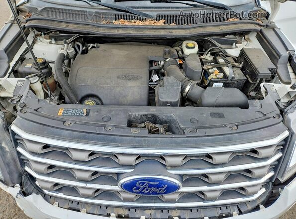 1FM5K8B87HGE00587 2017 FORD EXPLORER White Սալոնի հետևի տեսք