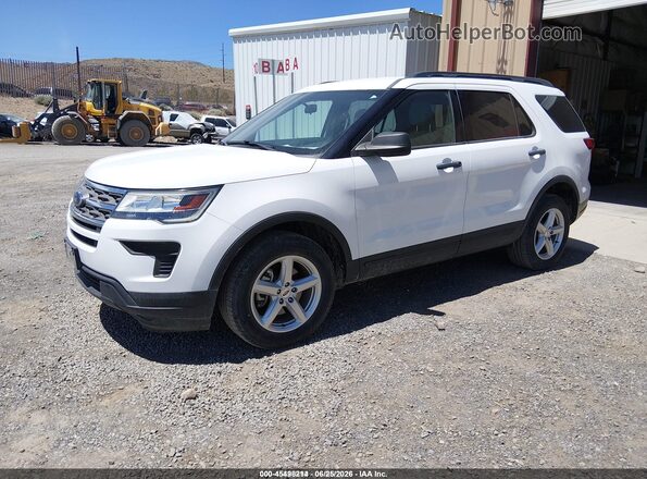 1FM5K8B87JGC45349 2018 FORD EXPLORER White Front left