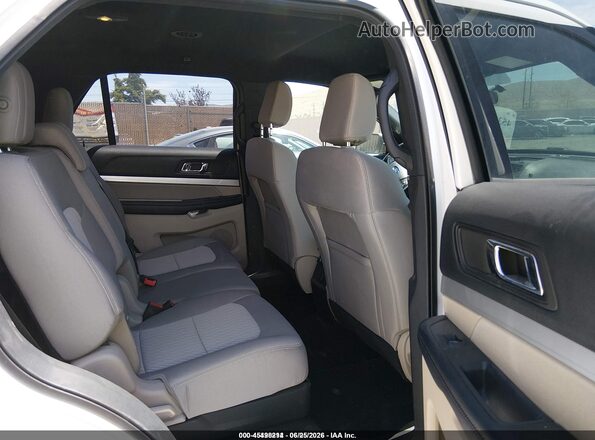 1FM5K8B87JGC45349 2018 FORD EXPLORER White VIN sticker view