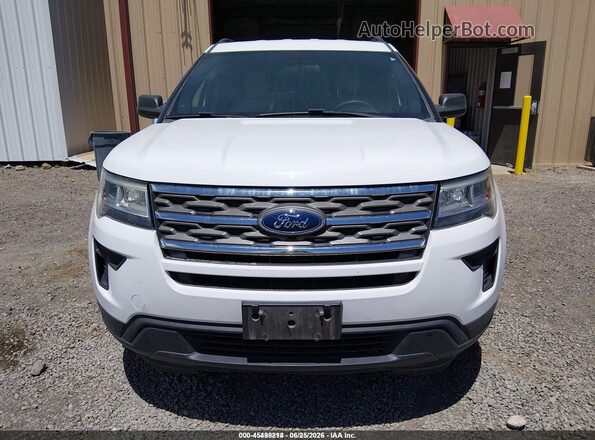 1FM5K8B87JGC45349 2018 FORD EXPLORER White Front view