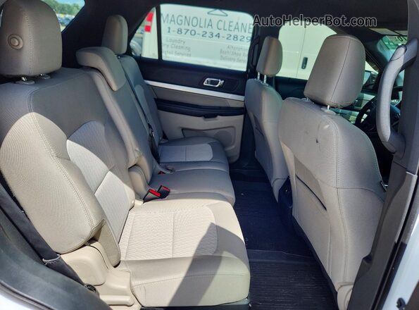 1FM5K8B87KGA18809 2019 FORD EXPLORER White Rear seats view