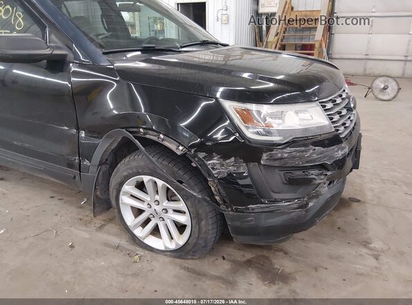 1FM5K8B88GGA77536 2016 FORD EXPLORER Black Դիմացի տեսք