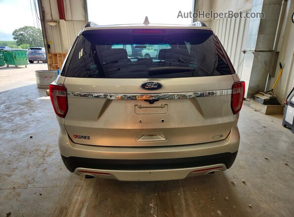 1FM5K8B88GGC08660 2016 FORD EXPLORER Silver Вид ззаду