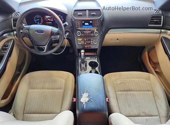 1FM5K8B88GGC08660 2016 FORD EXPLORER Silver Вид панелі приладів