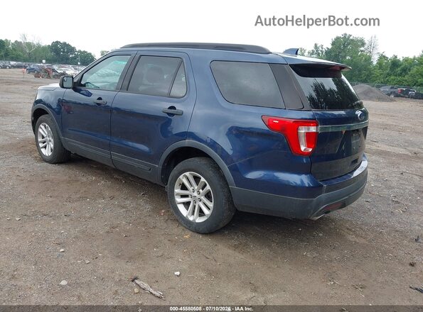 1FM5K8B88GGD11352 2016 FORD EXPLORER Blue უკანა მარცხენა