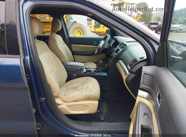 1FM5K8B88GGD11352 2016 FORD EXPLORER Blue წინა სალონის ხედი