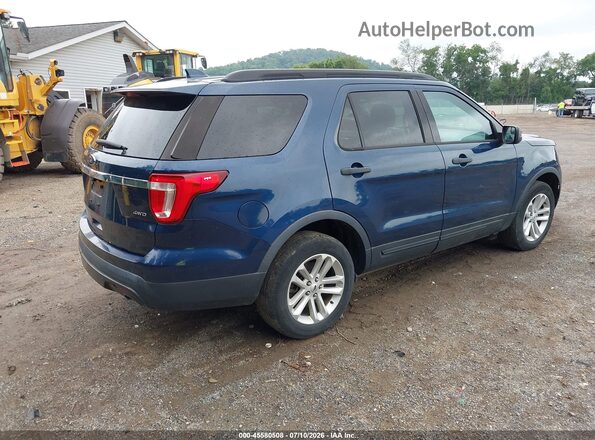 1FM5K8B88GGD11352 2016 FORD EXPLORER Blue უკანა მარჯვენა