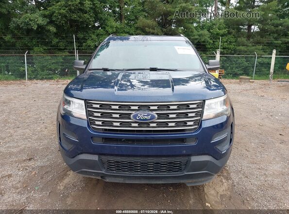 1FM5K8B88GGD11352 2016 FORD EXPLORER Blue ხელსაწყოთა პანელის ხედი