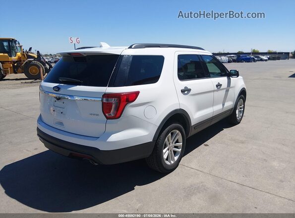 1FM5K8B88GGD32556 2016 FORD EXPLORER Белый Задняя правая четверть