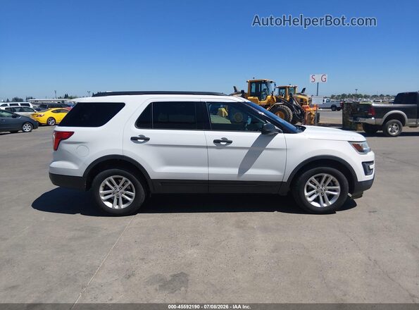 1FM5K8B88GGD32556 2016 FORD EXPLORER Белый Вид задней части салона