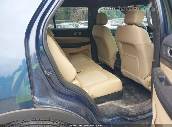 1FM5K8B88HGA01087 2017 FORD EXPLORER Blue VIN sticker view