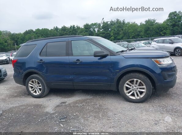 1FM5K8B88HGA01087 2017 FORD EXPLORER Blue Rear interior view