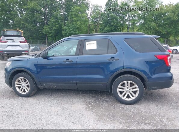 1FM5K8B88HGA01087 2017 FORD EXPLORER Blue 360 interior view