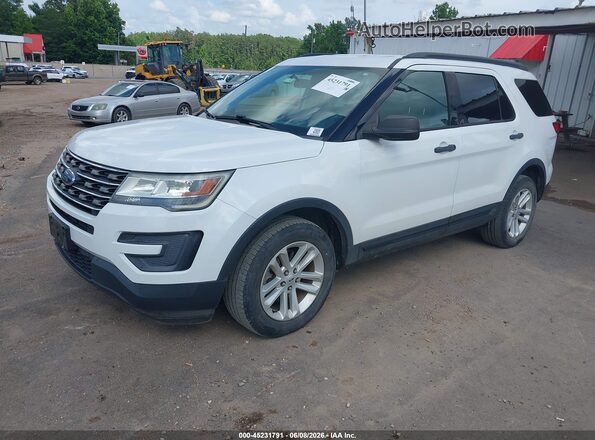 1FM5K8B88HGD14981 2017 FORD EXPLORER White Przód lewy