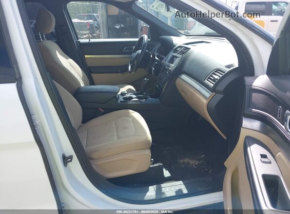 1FM5K8B88HGD14981 2017 FORD EXPLORER White Widok wnętrza z przodu