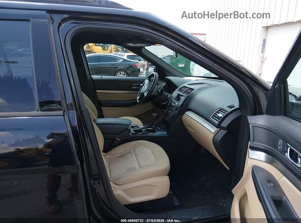1FM5K8B88HGE01943 2017 FORD EXPLORER Black Widok wnętrza z przodu