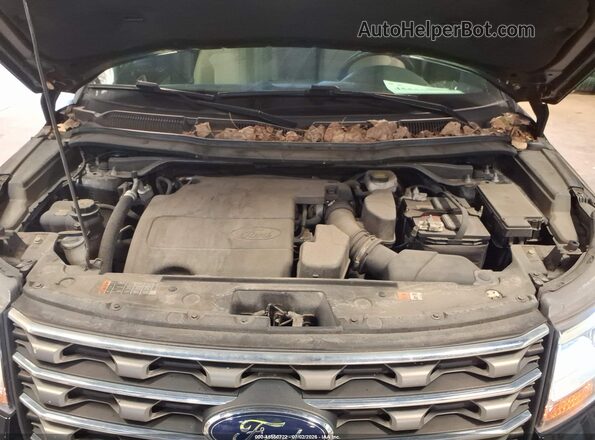 1FM5K8B88HGE01943 2017 FORD EXPLORER Black Widok z tyłu