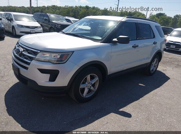 1FM5K8B88JGC45201 2018 FORD EXPLORER Silver Vista tres cuartos delantera izquierda