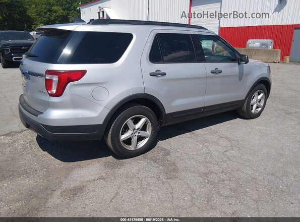 1FM5K8B88JGC45201 2018 FORD EXPLORER Silver Trasero derecho
