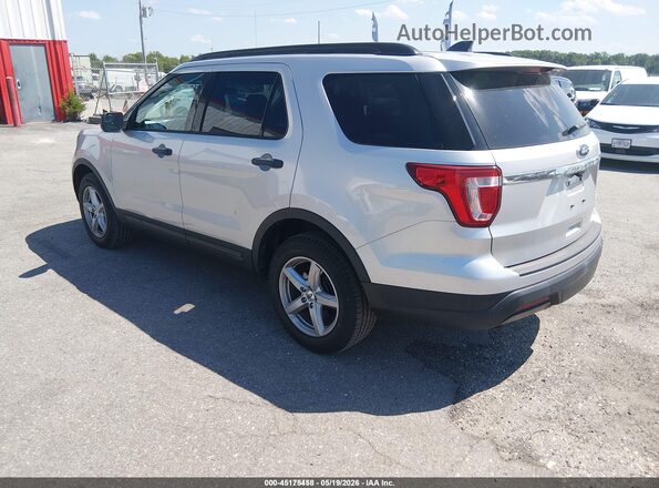 1FM5K8B88JGC45201 2018 FORD EXPLORER Silver Trasero izquierdo