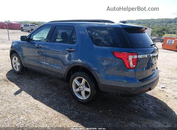 1FM5K8B88JGC45375 2018 FORD EXPLORER Blue Trasero izquierdo