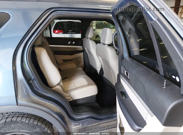 1FM5K8B88JGC45375 2018 FORD EXPLORER Blue Vista de la etiqueta del VIN