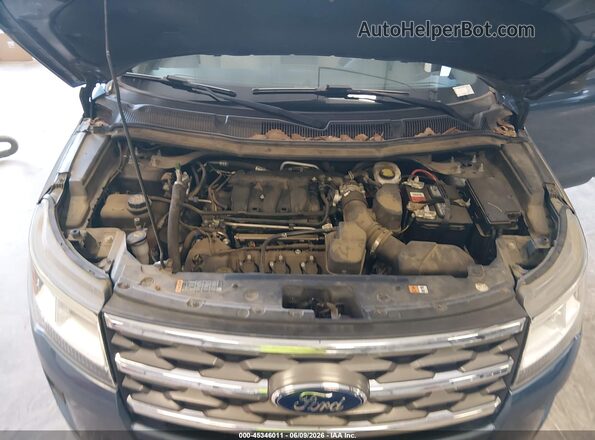 1FM5K8B88JGC45375 2018 FORD EXPLORER Blue Vista trasera