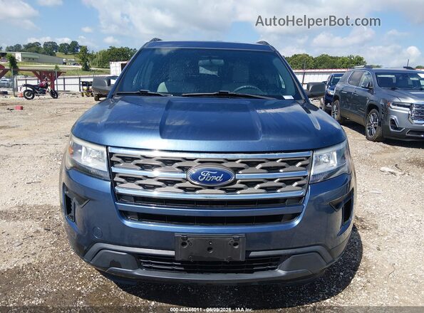 1FM5K8B88JGC45375 2018 FORD EXPLORER Blue Vista del cuadro de instrumentos