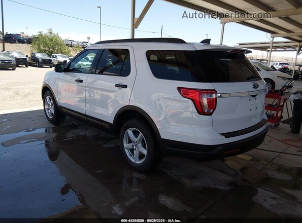1FM5K8B88JGC45389 2018 FORD EXPLORER White Rear left