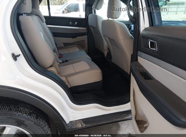 1FM5K8B88JGC45389 2018 FORD EXPLORER White VIN sticker view