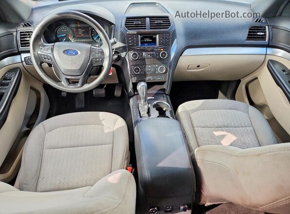 1FM5K8B88KGA32461 2019 FORD EXPLORER Black წინა პანელის ხედი